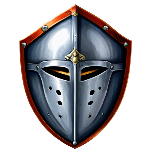 knight Shield and a knight helmet - icon | sticker