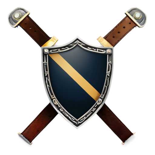 Greek shield with seat belt in the center - icon | sticker