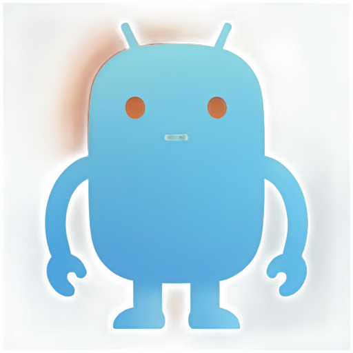 Chatbot with a big "H" - icon | sticker