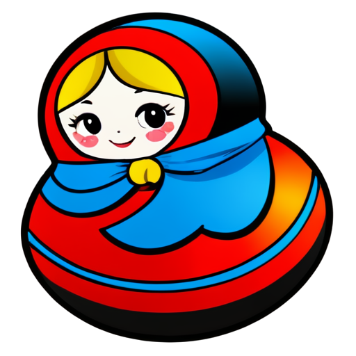 the matryoshka logo - icon | sticker