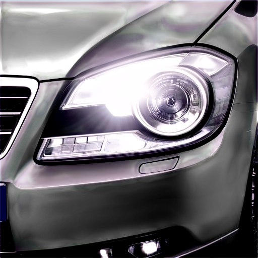 white icon, car headlights - icon | sticker