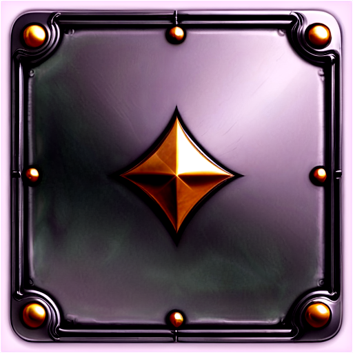 medieval steel square icon - icon | sticker