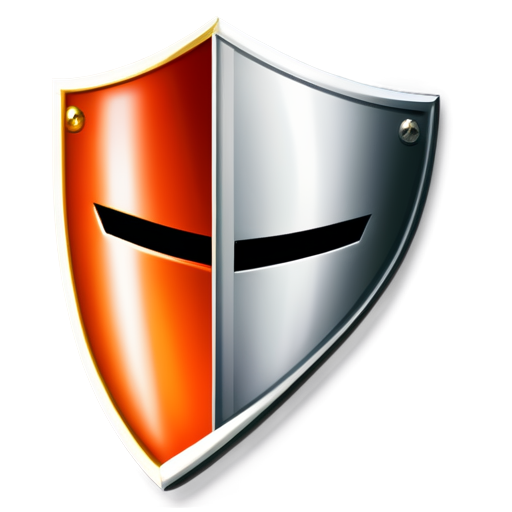 Shield and helmet outline icon - icon | sticker