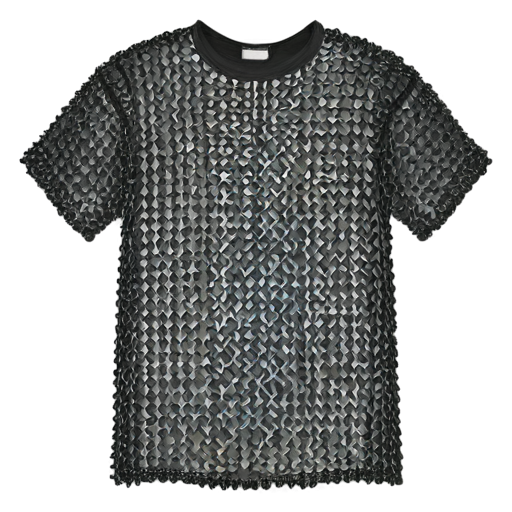 Simple poor medieval chainmail shirt - icon | sticker