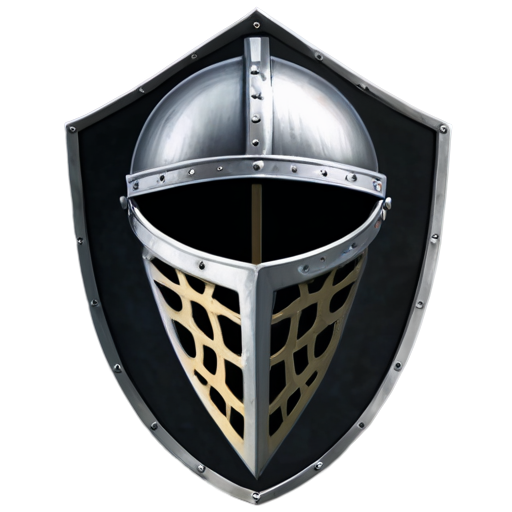 Knight Shield and a helmet - icon | sticker