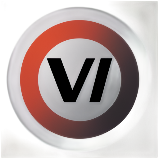 The letter "V" with a circle around it - icon | sticker