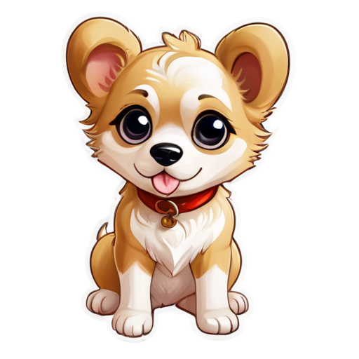 Artist Dog as an icon - icon | sticker