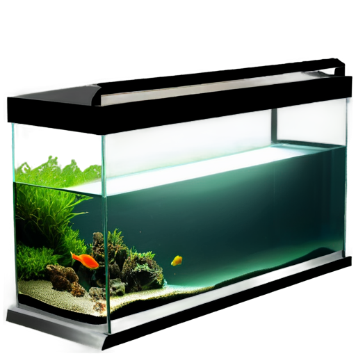 aquarium lighting,focus on the light,and under the light is a simple tank - icon | sticker