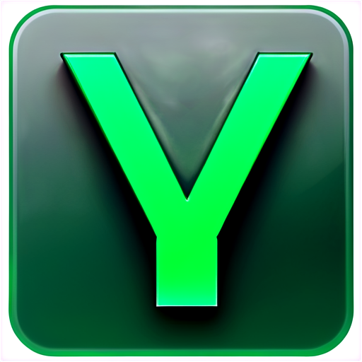 An application icon. Big V latter green colour pallet. - icon | sticker