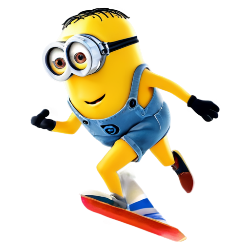 Minion - long jumper in olympic games - icon | sticker
