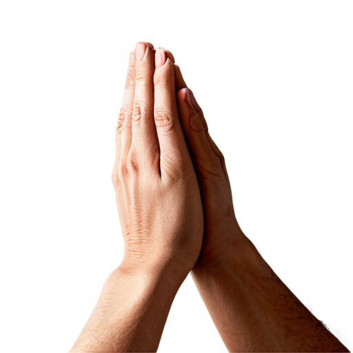 animated hands praying - icon | sticker