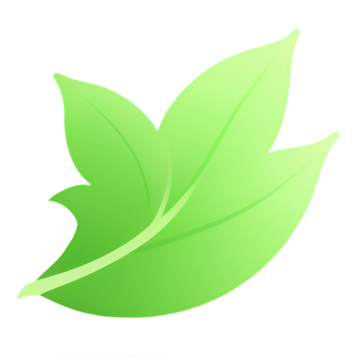 Green Leaf with a community - icon | sticker