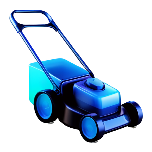 lawn mowing, garden care, landscape design - icon | sticker