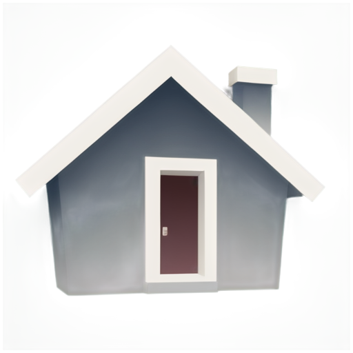 Icon of a House with its door facing us - icon | sticker