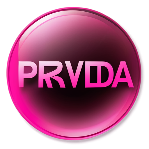 Round image for party community PRAVDA7. Nightclub in dark pink colors. And caption or number. - icon | sticker