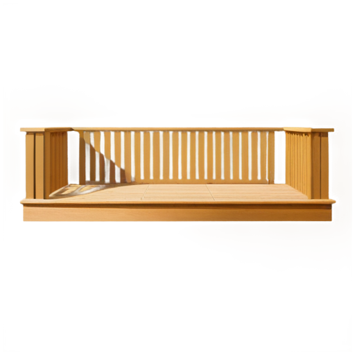 Wooden terraces and verandas - icon | sticker