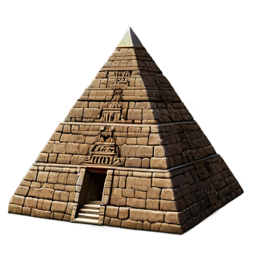 medieval pyramid icon - icon | sticker