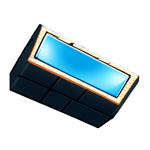 rectangle brick button - icon | sticker