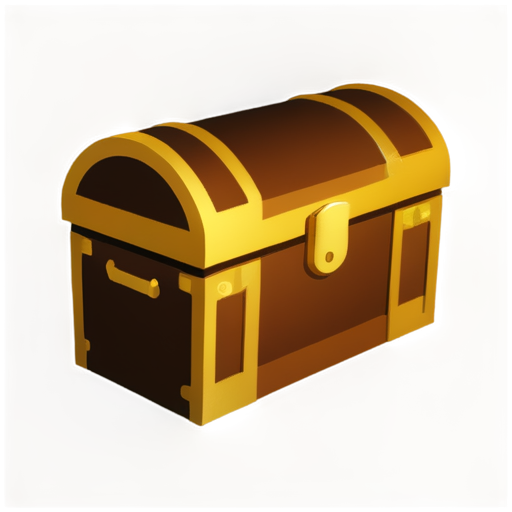 a treasure chest with faceless cards in it - icon | sticker