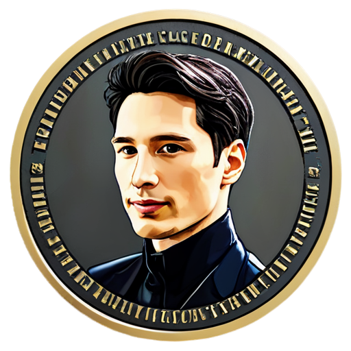 pavel durov style coin - icon | sticker