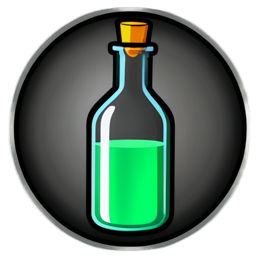 I need you to create a high-quality, visually appealing icon for a computer game. This icon will represent a potion that prevents level down. The icon should have the following characteristics: Incorporate visual elements that clearly indicate the potion’s ability to prevent level down. This could include: An upward arrow or a shield symbol prominently displayed on the vial, symbolizing protection and prevention. A glowing aura or halo around the vial to indicate its powerful protective effect. A "no entry" or "stop" symbol (a circle with a diagonal line through it) combined with a downward arrow, symbolizing the prevention of a decrease. - icon | sticker