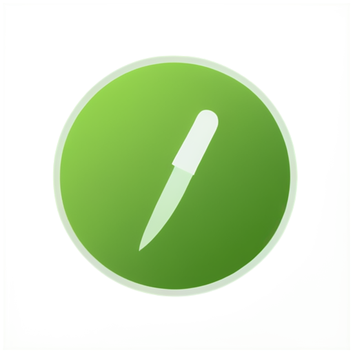 The background color of the icon is light green. Add a small icon about nutrition in the middle of the icon, with a white background. - icon | sticker