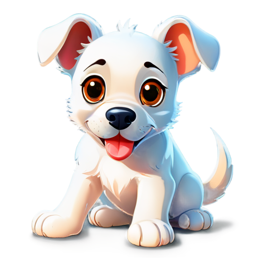 Cartoon Dog Refreshing and Refreshing - icon | sticker