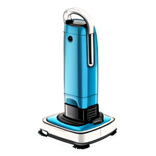 The vacuum cleaner robot - icon | sticker