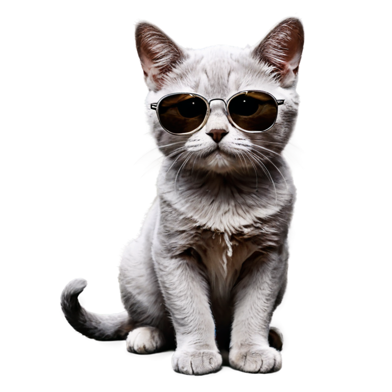 a cool cat in a cool sunglasses - icon | sticker