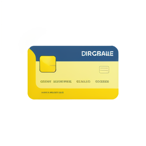 generate ID card diagonal crossed in blue an yellow shad - icon | sticker