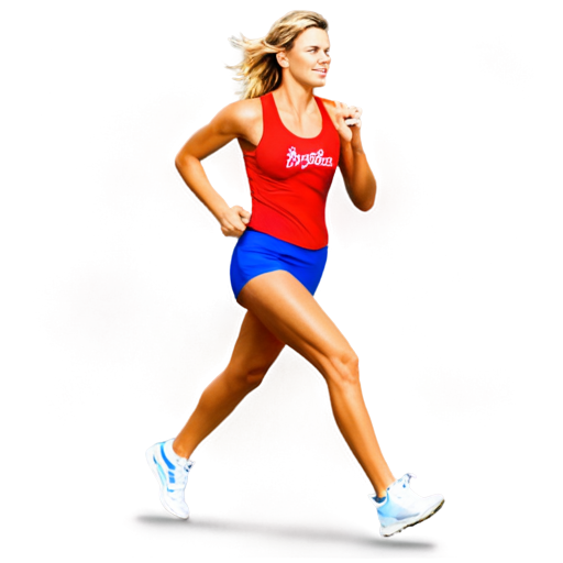 Kelly Rohrbach as a Baywatch babe running - icon | sticker