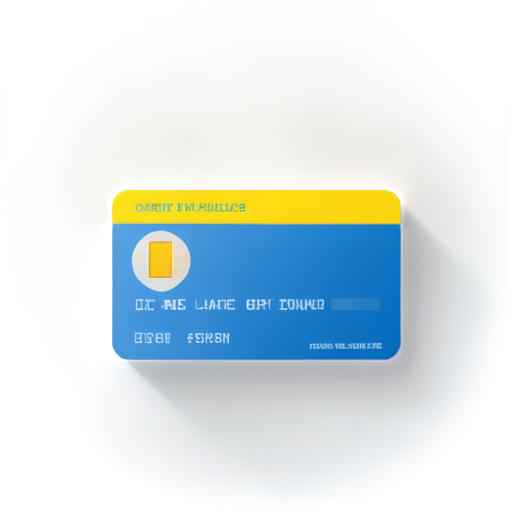 generate "not allowed the ID card" in blue an yellow shade , now put this card encircled from top and diagonally cut from one side - icon | sticker