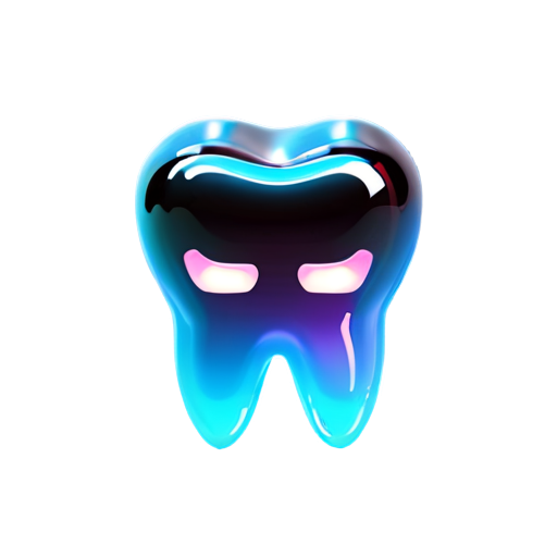 Cyberpunk tooth - icon | sticker