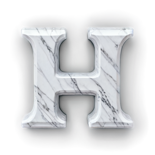 marble white strongly convex h like lambda letter - icon | sticker