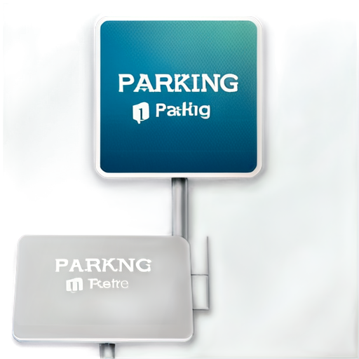 Design a modern and intuitive logo for a parking management application. The logo should convey efficiency, reliability, and ease of use. Incorporate elements related to parking such as cars, parking spots, or parking signs. Use a color palette that evokes trust and professionalism, such as shades of blue, green, or grey. The design should be clean and simple, suitable for both mobile and web interfaces. No text - icon | sticker