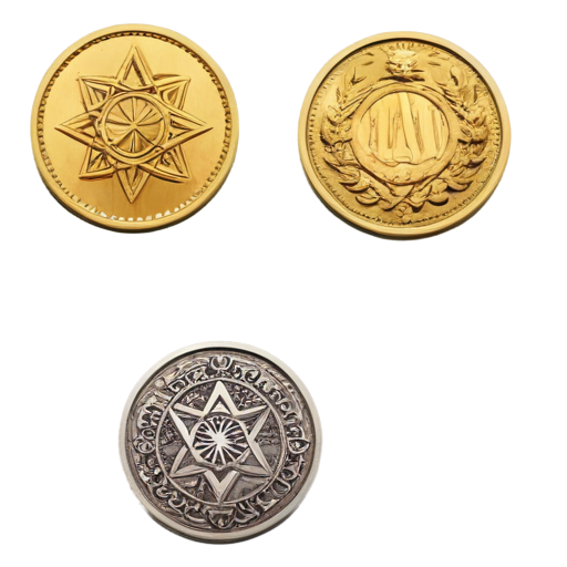 coin kazakh decor - icon | sticker