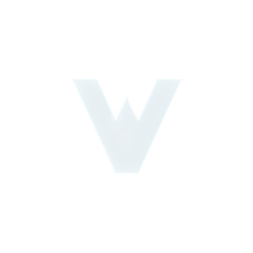 white "W" - icon | sticker