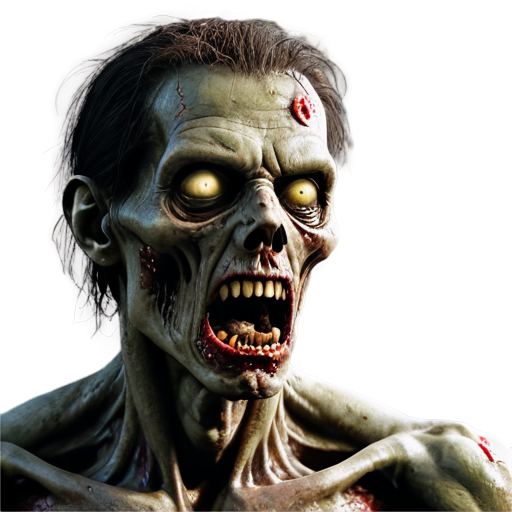 Hungry zombie in full version - icon | sticker