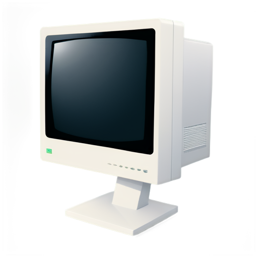 a old pc computer from the early 2000's - icon | sticker