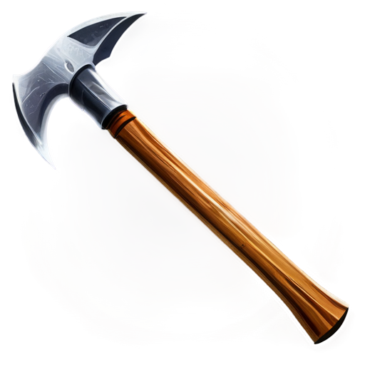 artistic art style mining pickaxe - icon | sticker