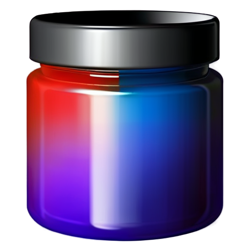 Wholesale of paints and varnishes. Stylized big containers with different colors - icon | sticker