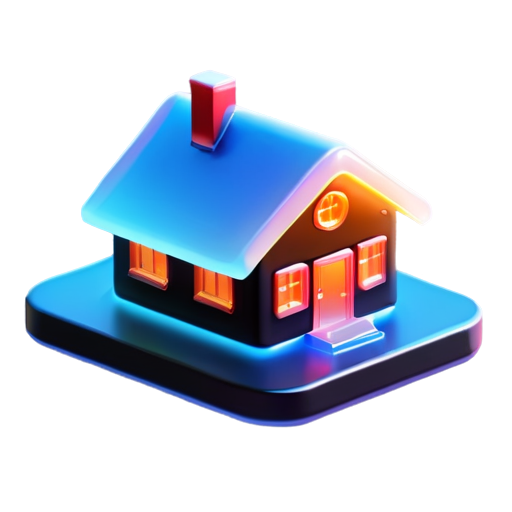 house in the mountains - icon | sticker