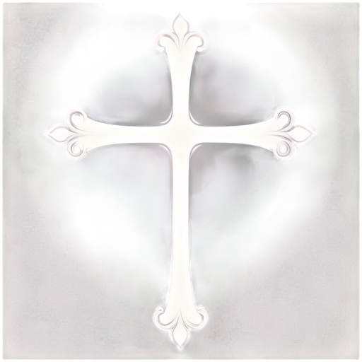 inverted cross with some unusual forms at the ends - icon | sticker