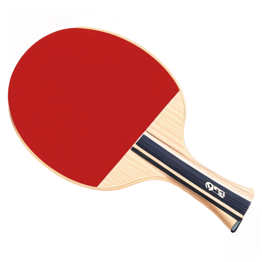 a ping pong racket, colorized, flat style - icon | sticker
