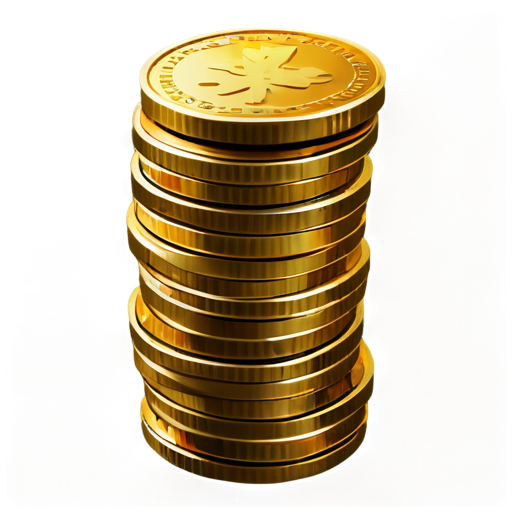 gold coins stacked - icon | sticker