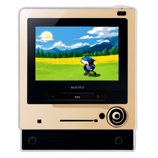 tv with naruto playing on it - icon | sticker
