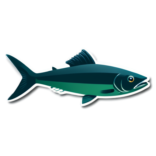 A simple, minimalist icon design featuring a rectangular fishing trap or cage with a fish jumping up and over the top of it. The fish should appear to be in a dynamic, leaping motion, creating a sense of movement and energy. The trap/cage should have clean, bold lines to convey a modern, streamlined aesthetic. The overall composition should be balanced and visually striking, capturing the essence of fishing and freedom. Use a muted color palette, such as shades of blue, green, or gray, to maintain the minimalist feel. This icon could be used to represent fishing, outdoor recreation, or a brand related to these themes. - icon | sticker