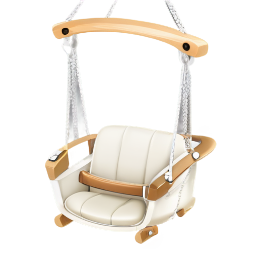 baby swing chair icon light beige no background - icon | sticker