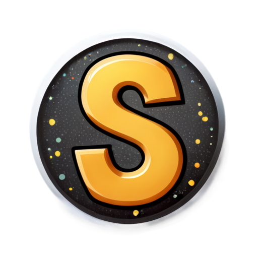 circle with letter s inside - icon | sticker