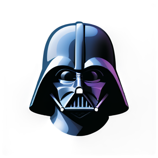 Synthwave darth vader - icon | sticker